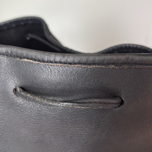 Vintage Coach 9952 Lulu's Legacy Drawstring Crossbody Bucket Bag Black - Picture 7 of 15